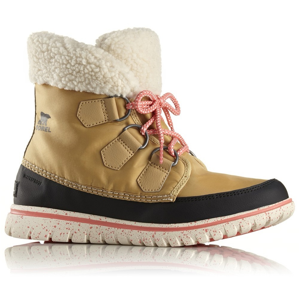 Sorel Cozy Carnival boots in Curry/Black size 8
